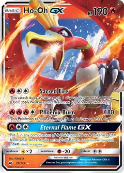 Ho-Oh GX 21 - Pokemon Burning Shadows
