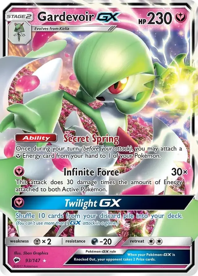 Gardevoir GX - Pokemon Burning Shadows #93
