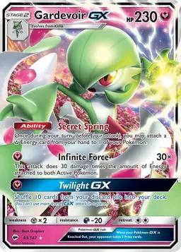 Gardevoir GX 93 - Pokemon Burning Shadows