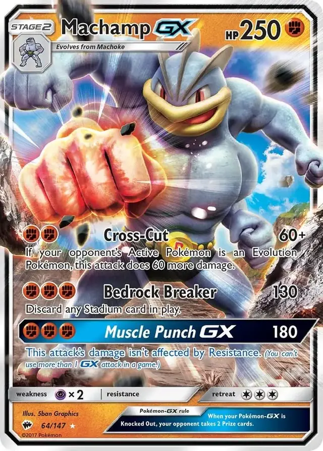 Machamp GX - Pokemon Burning Shadows #64