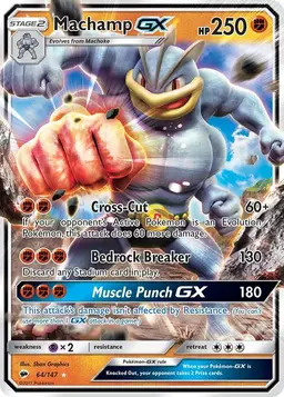 Machamp GX 64 - Pokemon Burning Shadows