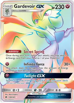 Gardevoir GX 159 - Pokemon Burning Shadows