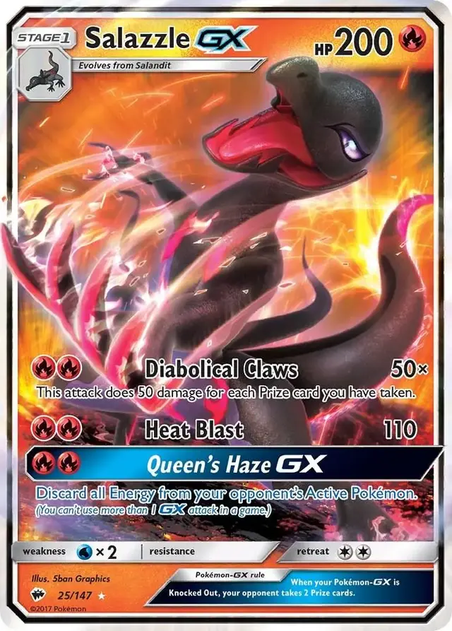 Salazzle GX - Pokemon Burning Shadows #25