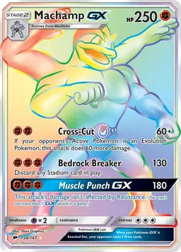 Machamp GX 154 - Pokemon Burning Shadows