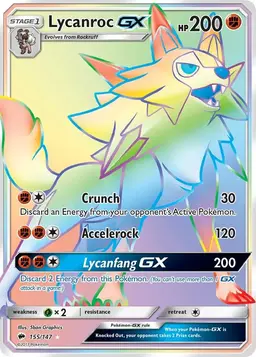 Lycanroc GX 155 - Pokemon Burning Shadows