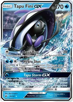 Tapu Fini GX 39 - Pokemon Burning Shadows