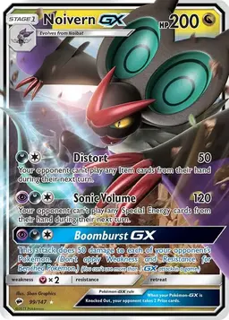 Noivern GX 99 - Pokemon Burning Shadows