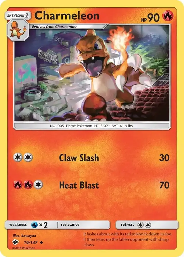 Charmeleon - Pokemon Burning Shadows #19