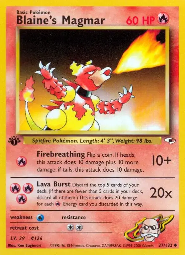 Blaine's Magmar [1st Edition]