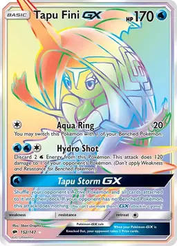 Tapu Fini GX 152 - Pokemon Burning Shadows