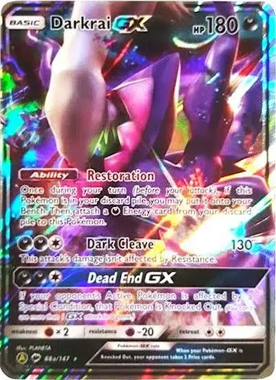 Darkrai GX - Pokemon Burning Shadows #88a