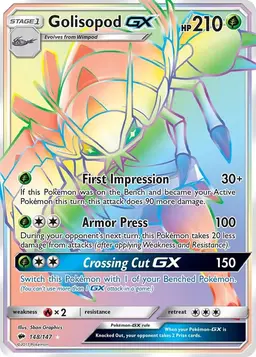 Golisopod GX 148 - Pokemon Burning Shadows