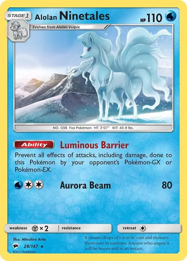 Alolan Ninetales - Pokemon Burning Shadows #28