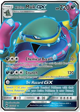 Alolan Muk GX 138 - Pokemon Burning Shadows