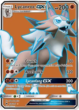 Lycanroc GX 136 - Pokemon Burning Shadows