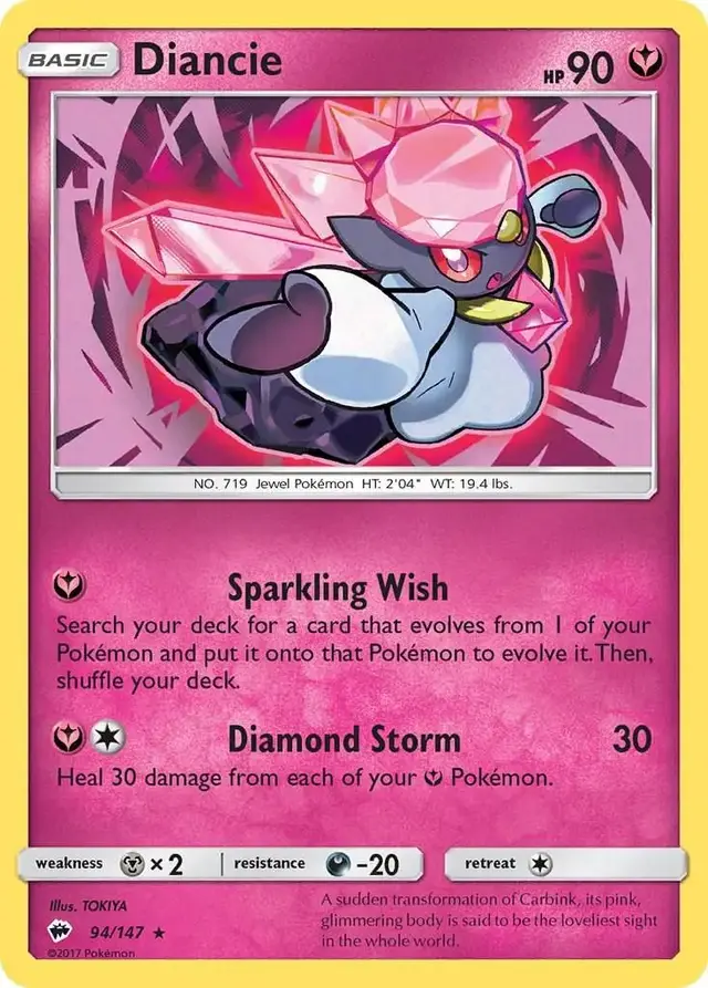Diancie - Pokemon Burning Shadows #94