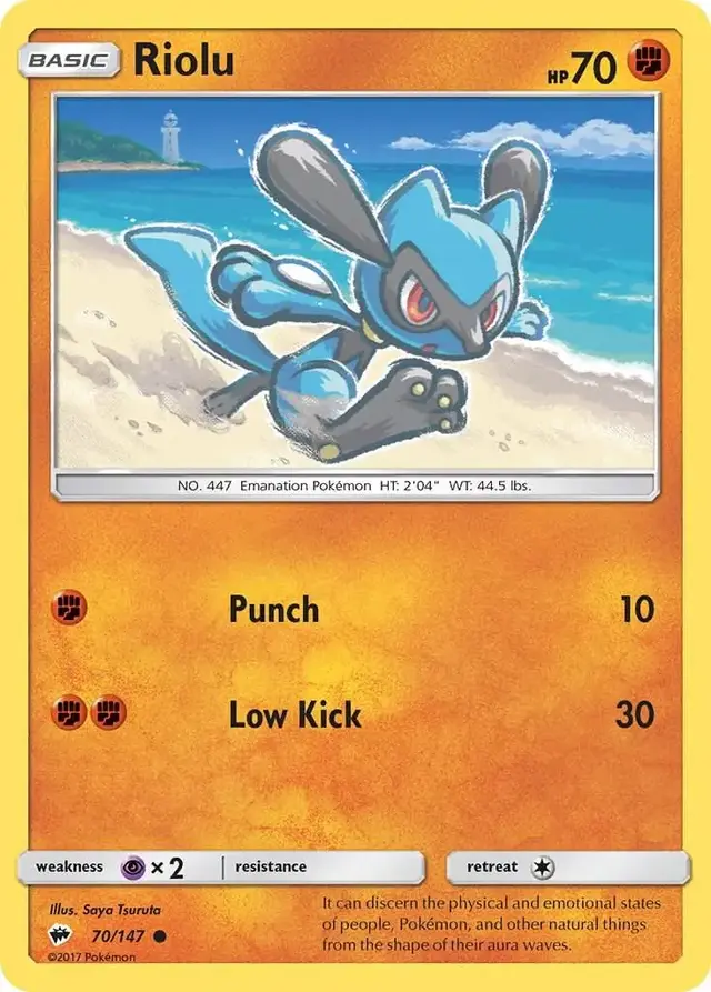 Riolu - Pokemon Burning Shadows #70