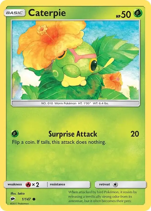 Caterpie - Pokemon Burning Shadows #1