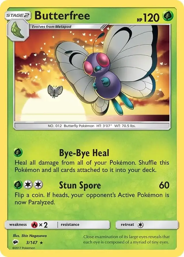 Butterfree - Pokemon Burning Shadows #3