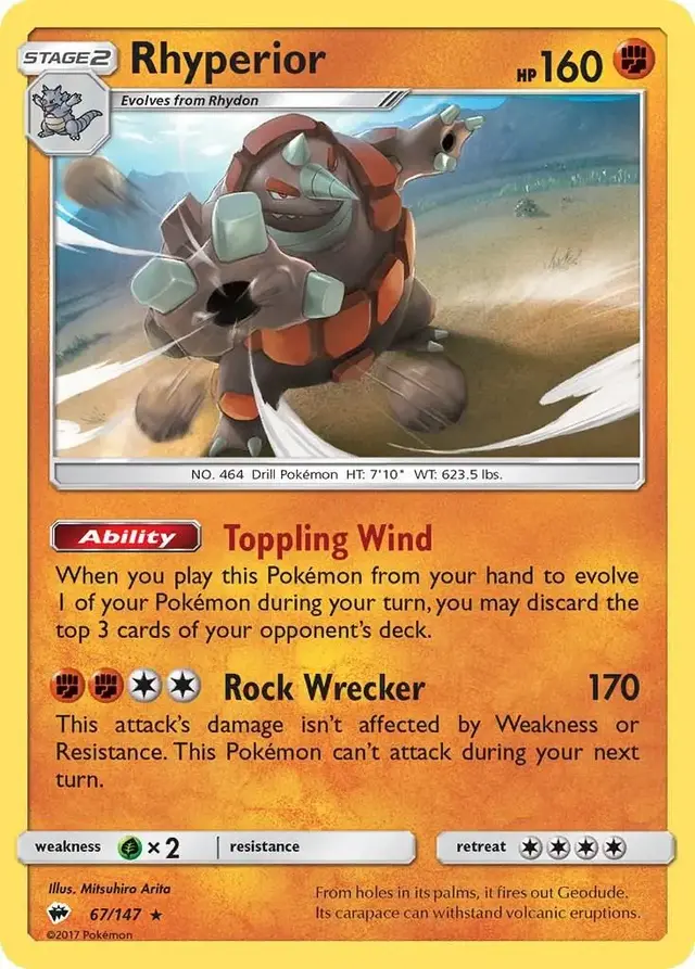 Rhyperior - Pokemon Burning Shadows #67