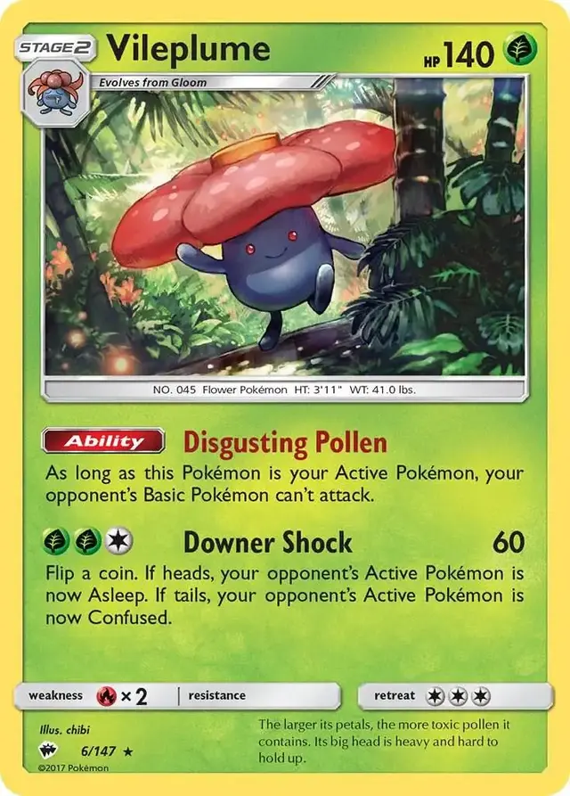Vileplume - Pokemon Burning Shadows #6