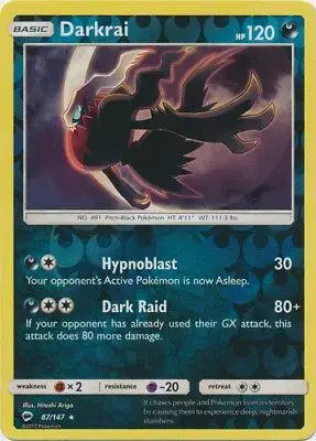 Darkrai [Reverse Holo] - Pokemon Burning Shadows #87
