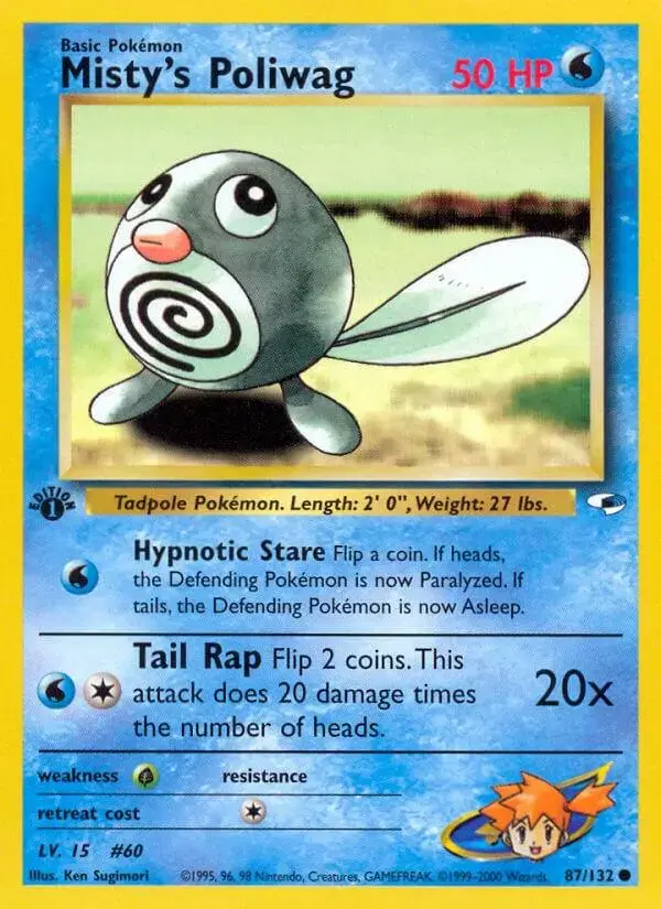 Misty's Poliwag [1st Edition] - Pokemon Gym Heroes #87
