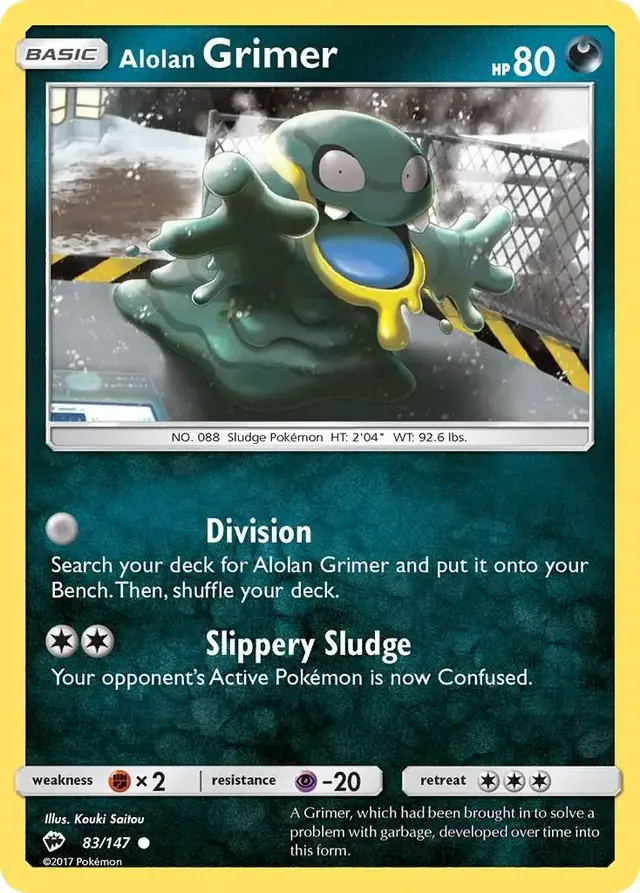 Alolan Grimer - Pokemon Burning Shadows #83