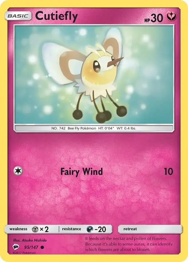 Cutiefly - Pokemon Burning Shadows #95