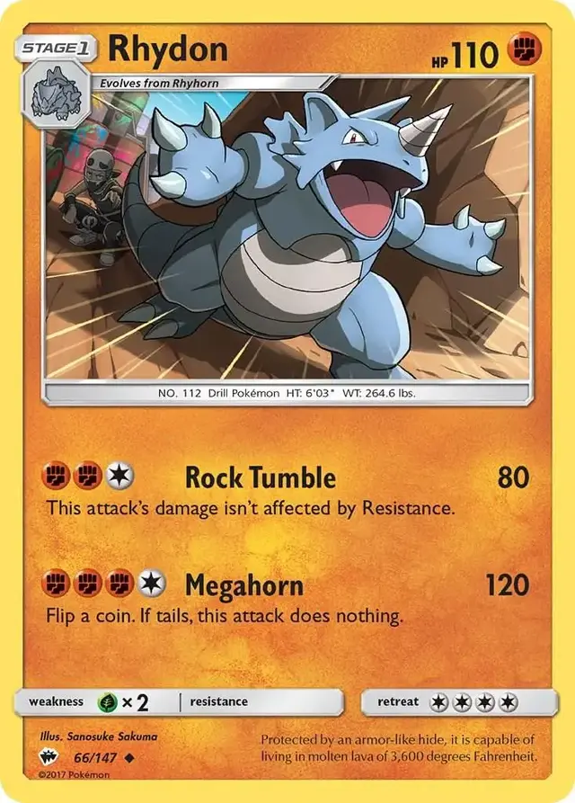 Rhydon - Pokemon Burning Shadows #66