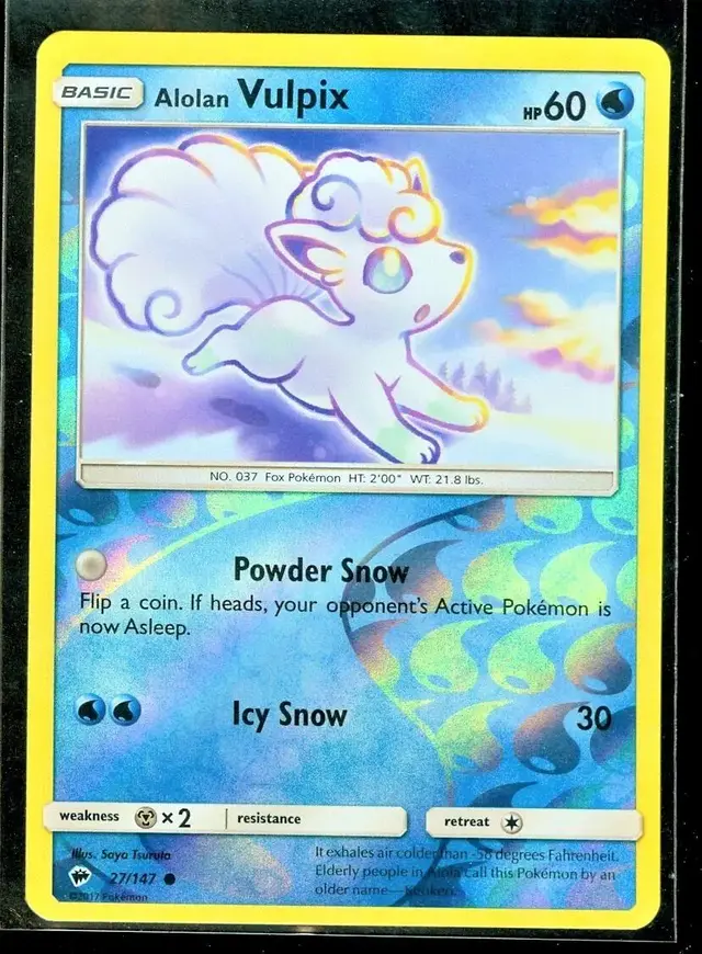 Alolan Vulpix [Reverse Holo] - Pokemon Burning Shadows #27