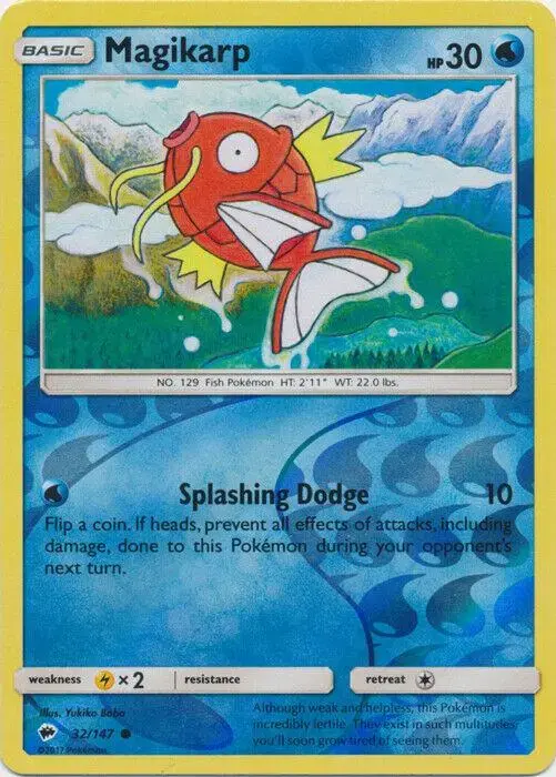 Magikarp [Reverse Holo] - Pokemon Burning Shadows #32