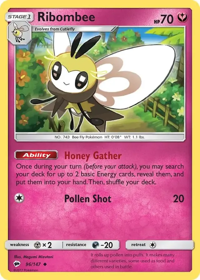 Ribombee - Pokemon Burning Shadows #96