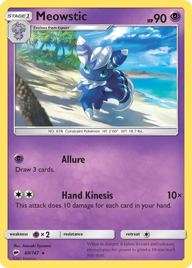 Meowstic - Pokemon Burning Shadows #60