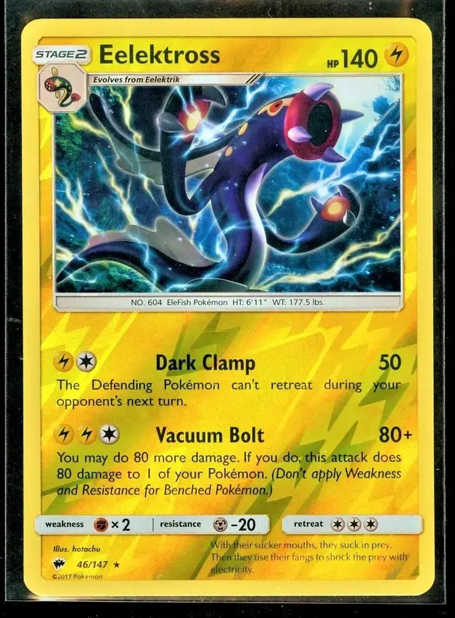Eelektross [Reverse Holo] - Pokemon Burning Shadows #46