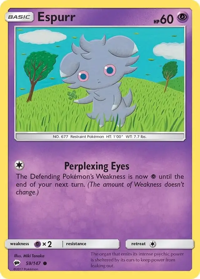 Espurr - Pokemon Burning Shadows #59