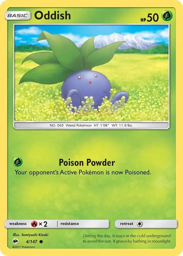 Oddish - Pokemon Burning Shadows #4