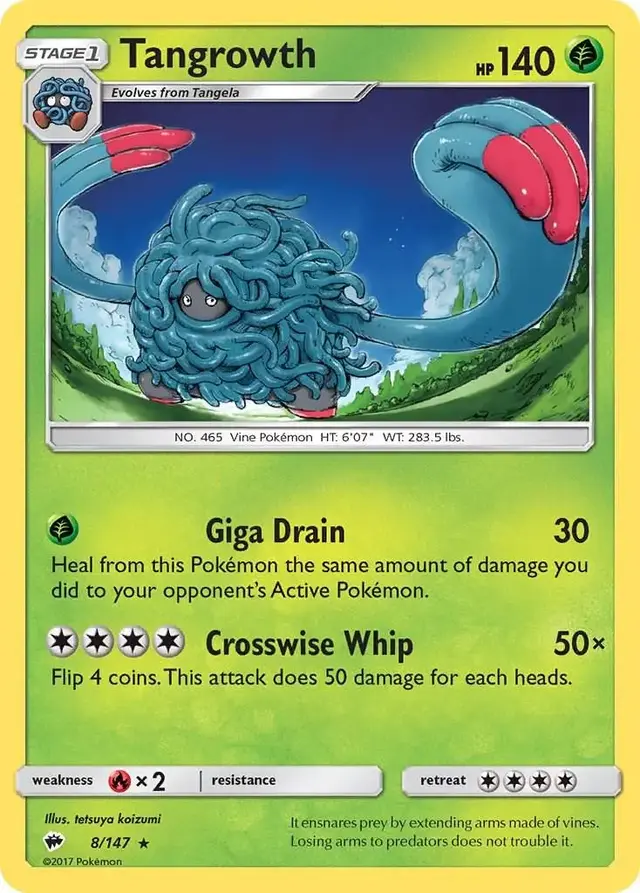 Tangrowth - Pokemon Burning Shadows #8