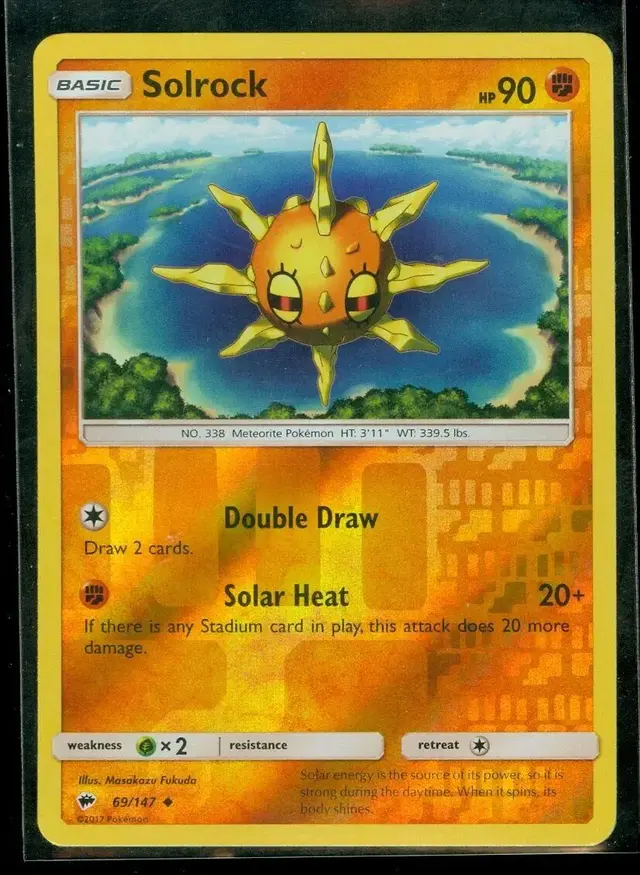 Solrock [Reverse Holo] - Pokemon Burning Shadows #69