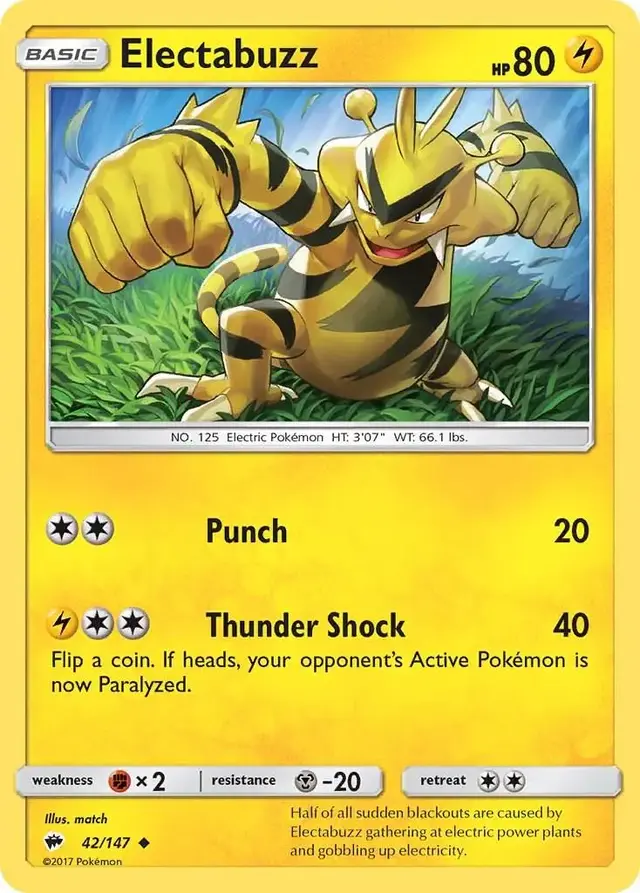Electabuzz - Pokemon Burning Shadows #42