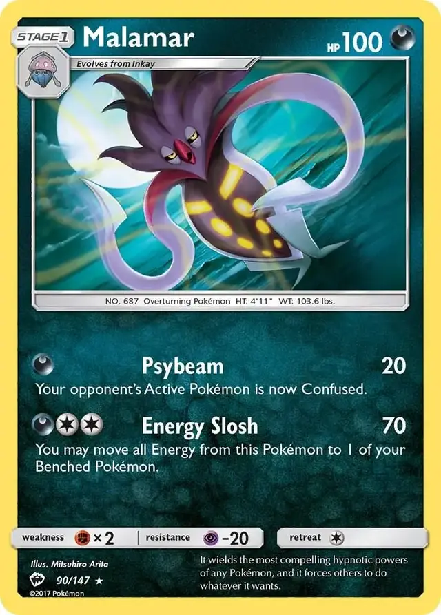 Malamar - Pokemon Burning Shadows #90