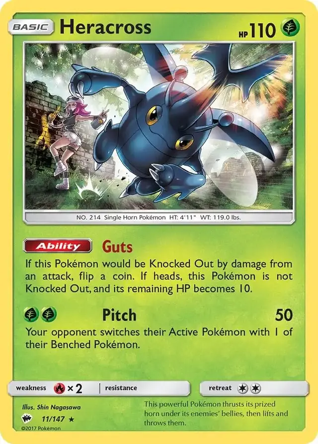 Heracross - Pokemon Burning Shadows #11