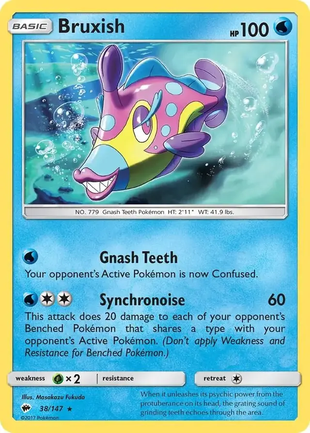 Bruxish - Pokemon Burning Shadows #38