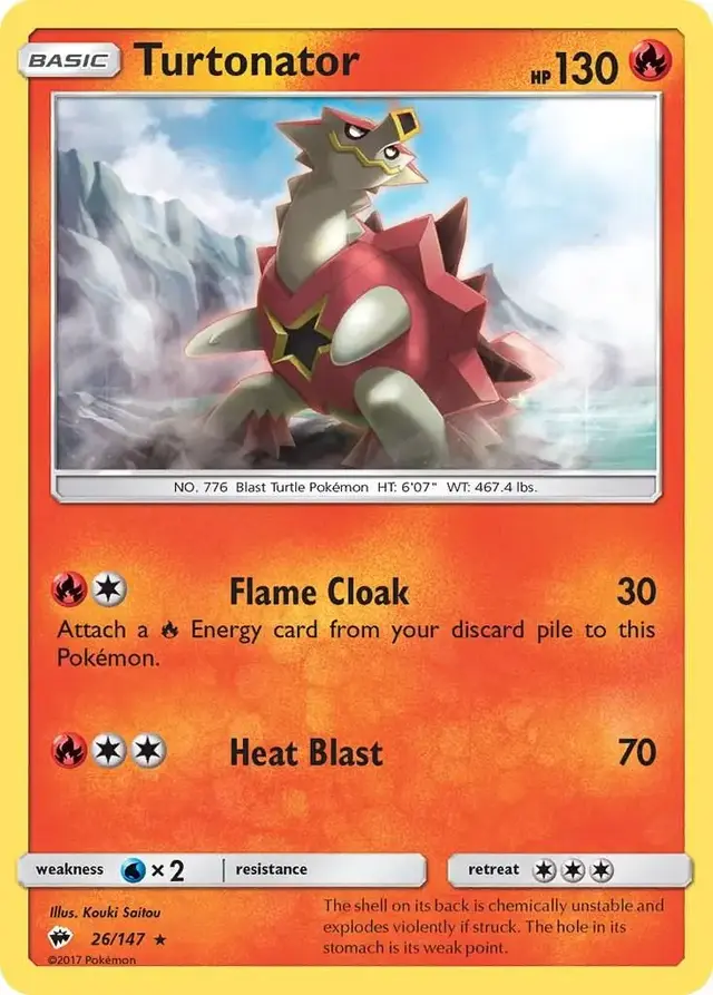 Turtonator - Pokemon Burning Shadows #26