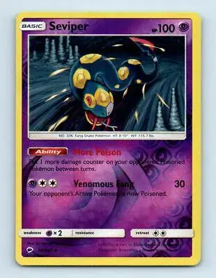 Seviper [Reverse Holo] - Pokemon Burning Shadows #50