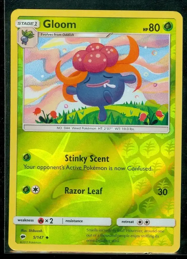 Gloom [Reverse Holo] - Pokemon Burning Shadows #5