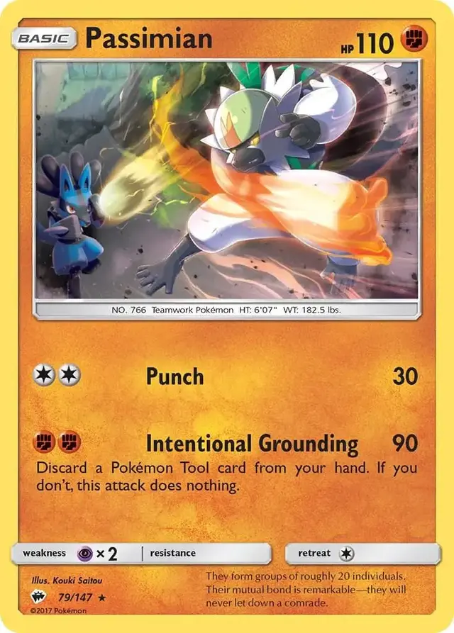 Passimian - Pokemon Burning Shadows #79