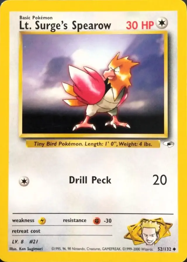 Lt. Surge's Spearow - Pokemon Gym Heroes #52