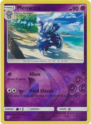 Meowstic [Reverse Holo] - Pokemon Burning Shadows #60