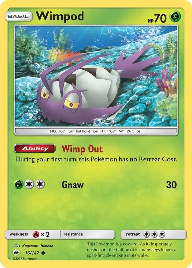 Wimpod - Pokemon Burning Shadows #16